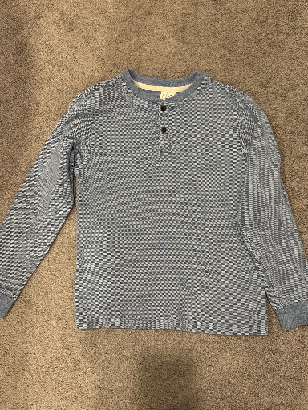 Janie and Jack Light Blue Long-Sleeve Henley